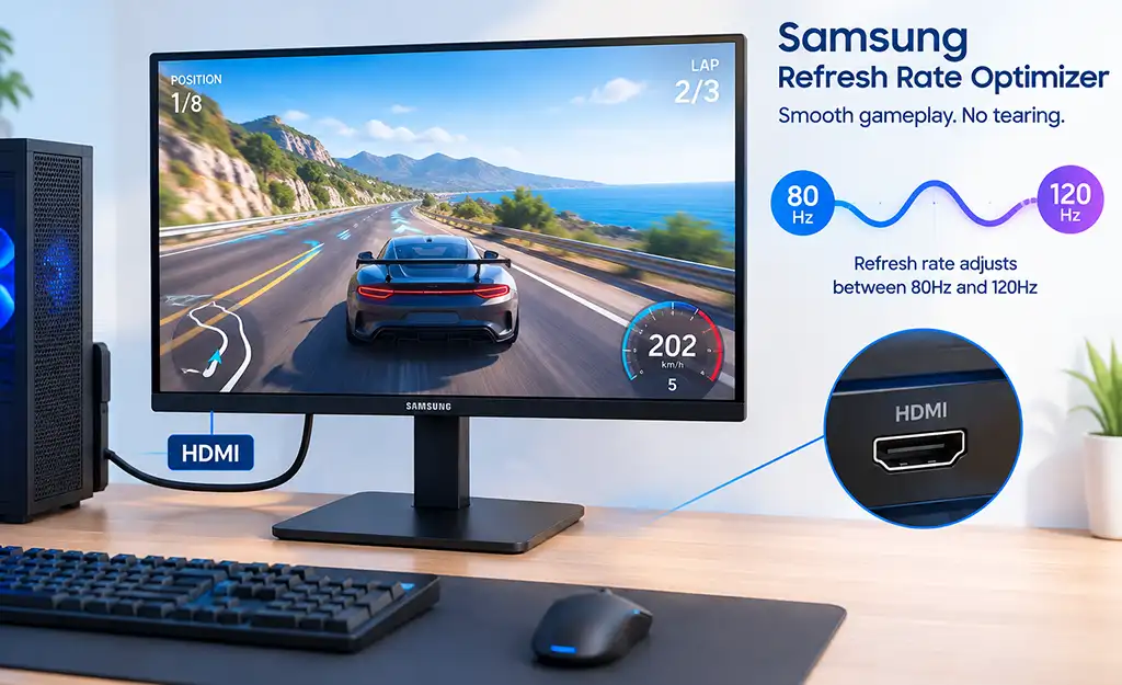 Samsung Refresh Rate Optimizer on Monitors