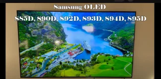 Samsung OLED S85D、S90D、S92D、S93D、S94D、S95D:差异