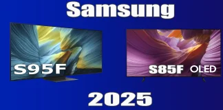 三星 OLED 电视 2025 年型号:S85F、S90F、S95F