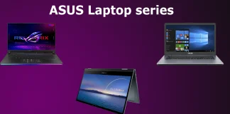 Κατηγορίες φορητών υπολογιστών Asus, σειρές, εξηγήσεις