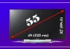 Διαστάσεις τηλεοράσεων 55 ιντσών, LED, OLED, QLED εξήγησε