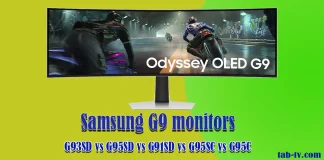 Διαφορές μεταξύ των οθονών Odyssey G9 2023-2024