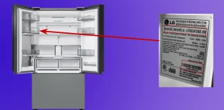 Hogyan található meg az LG hűtőszekrény modell- és sorozatszáma