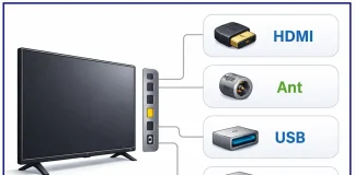 A TV-portok és csatlakozók magyarázata
