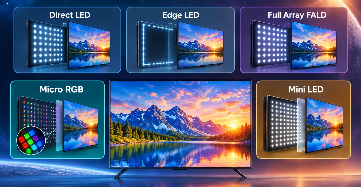 TV Backlight Types Explained