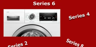 Bosch 세탁기 시리즈 간의 차이점