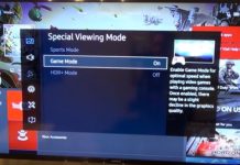 게임 모드: TV의 설명 및 기능