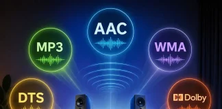 AAC, MP3, WMA, DTS, Dolby 오디오 코덱 쉽게 이해하기