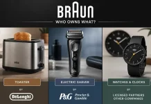 Braun 제품은 누가 소유하고 누가 제조하는가?