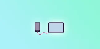 Hvordan kaste telefon til bærbar datamaskin