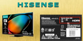Hvordan finne Hisense TV-modellnummer