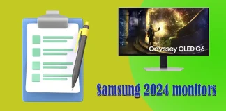 Liste over Samsung 2024-skjermer