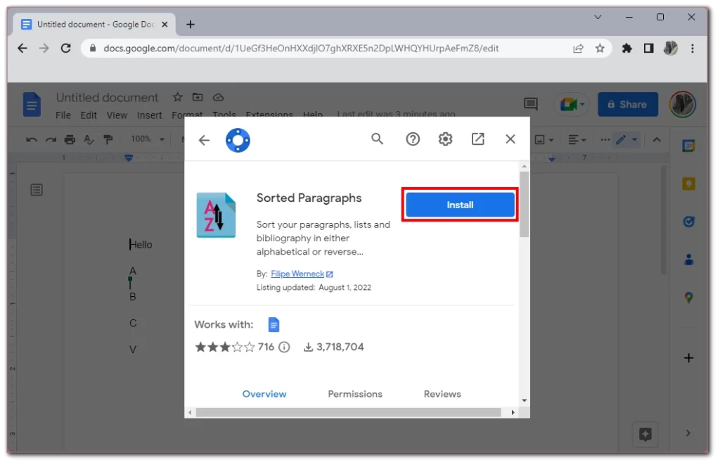 Google Paragraph Cum se face alfabetizarea în Google Docs | ro.tab-tv.com