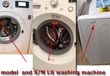 Numărul de serie al mașinii de spălat LG: căutare, decodare