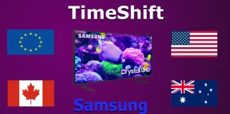 Țările în care funcționează TimeShift și PVR pe televizoarele Samsung