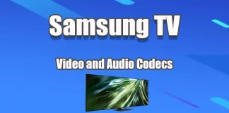 Formate video și audio și codecuri acceptate de televizoarele Samsung