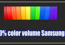 Pomen oznake »100 % barvni volumen« pri televizorjih Samsung QLED