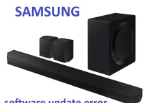 Samsung Q900D, Q910D, Q990D, Q800D Soundbar neuspešna posodobitev
