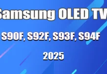 Razlike med modeli Samsung OLED S90F, S92F, S93F in S94F