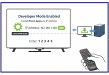 Aplikacije tretjih oseb na Samsung televizorjih in način za razvijalce