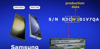 Samsung telefon seri numarası, arama, kod çözme 2001-2025