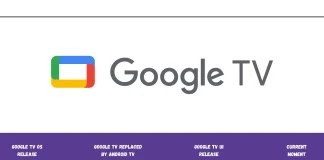 Yıllara göre Google TV işletim sistemi