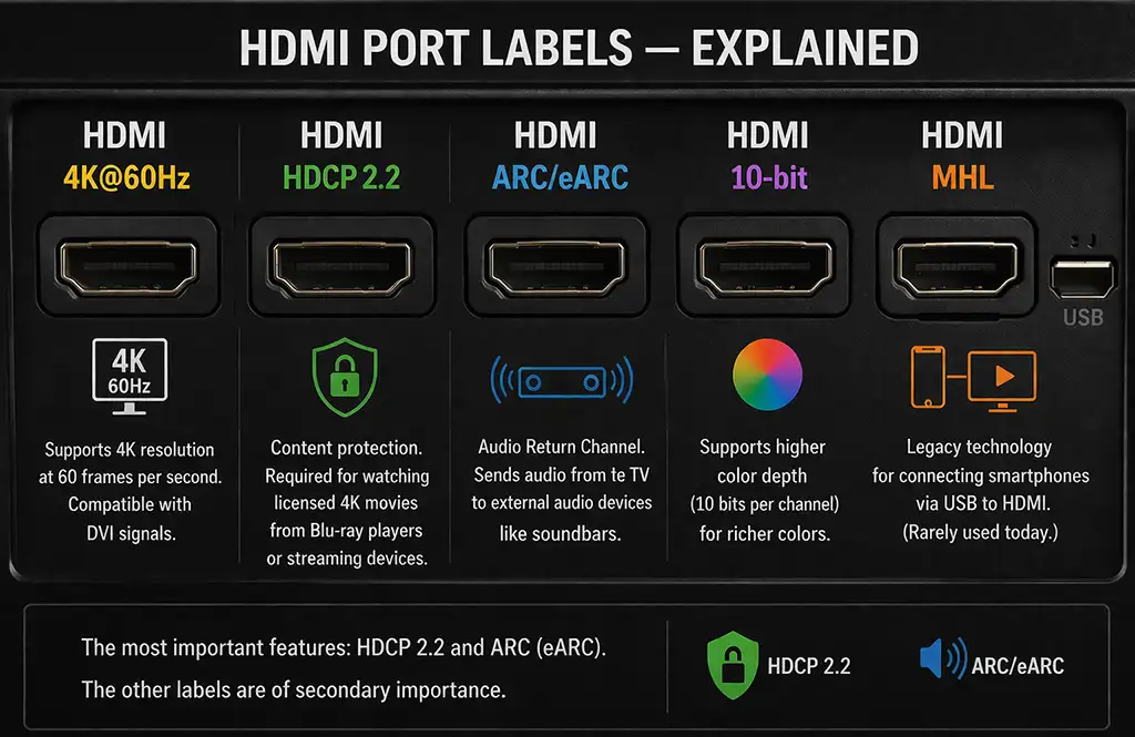HDMI ports